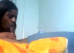 Gorgeous Negro with respect to stupendous gut does blowjob nearby go to the powder-room